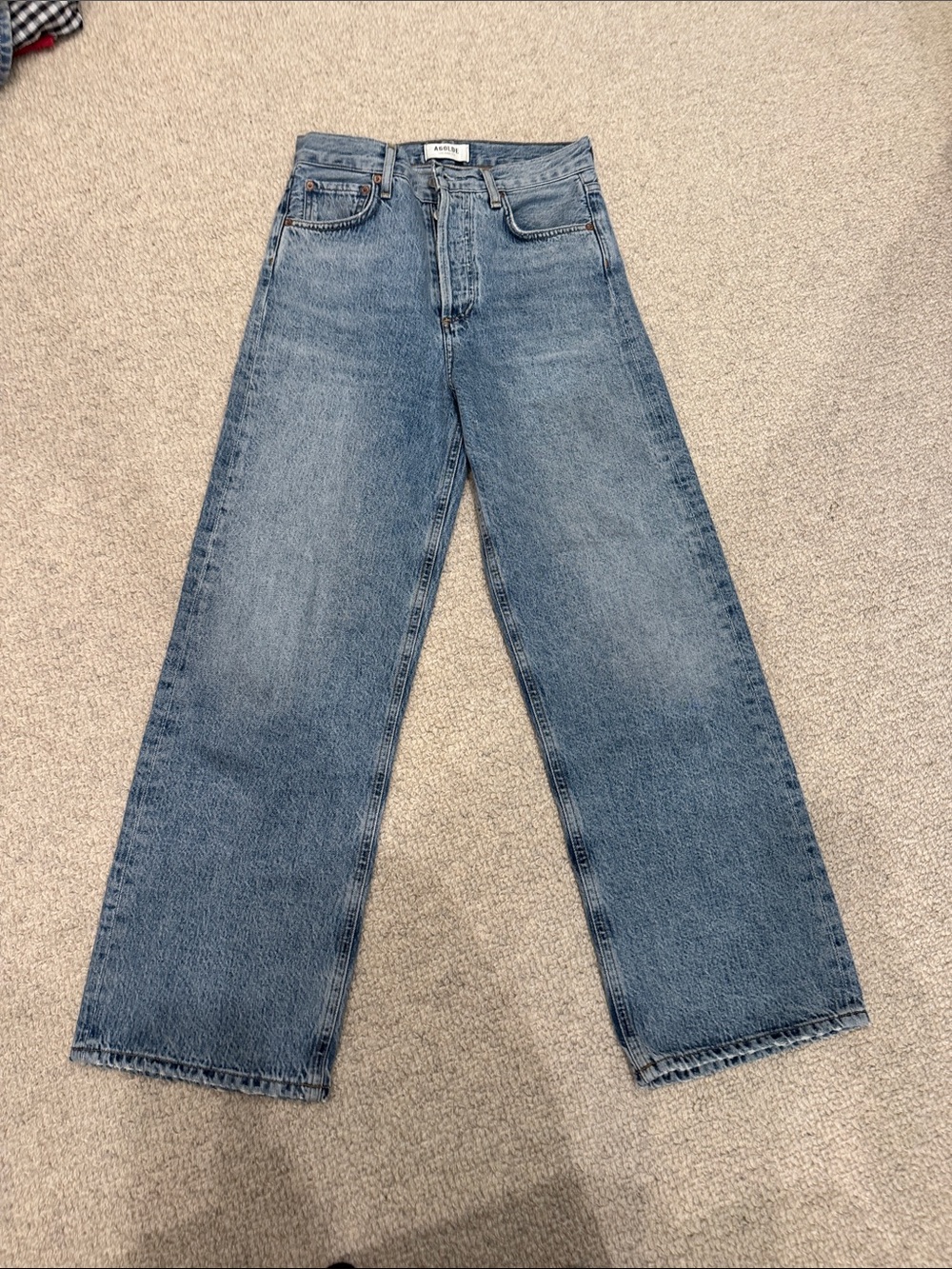 Agolde ren cropped denim